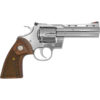 Colt Python .357 Magnum Revolver 4.25" Barrel 6 Rounds Walnut Target Grips Semi-Bright Stainless Steel Finish
