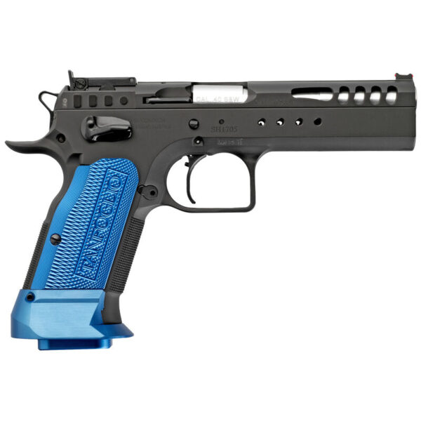EAA Witness Limited Xtreme 2 Semi Automatic Handgun 40 S&W 14 Rounds Black Finish Blue Grips
